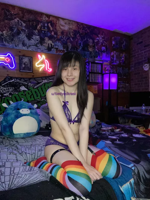 I'm going to turn the temperature up more and say Asian + geeky is a great combo