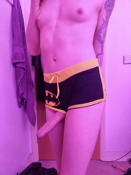 It won't fit in these shorts, can I put it in you instead? 🤭