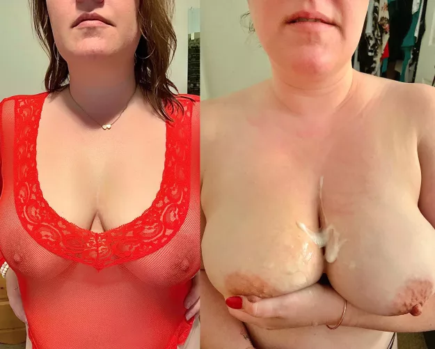 Lubed for a sloppy seconds Tit Fuck [F] 45 [image]