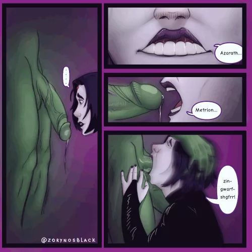 Raven And Beast Boy Blowjob (Zorynos Black ) [DC]