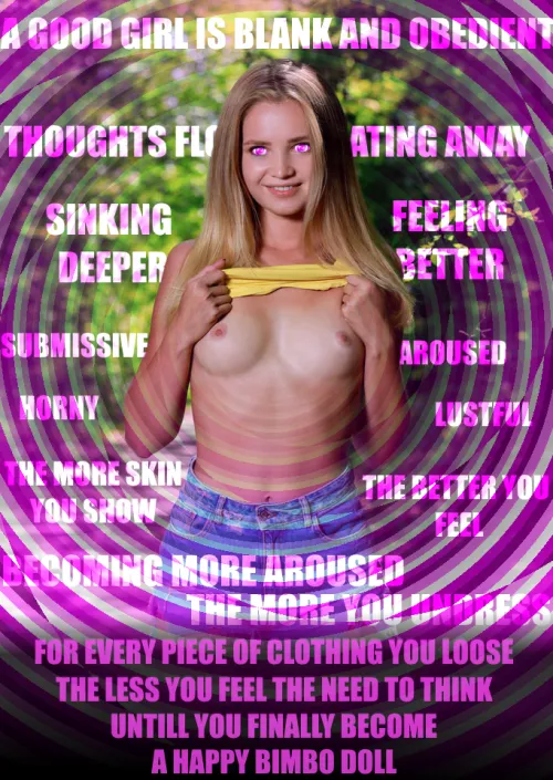 Undressing her thoughts away