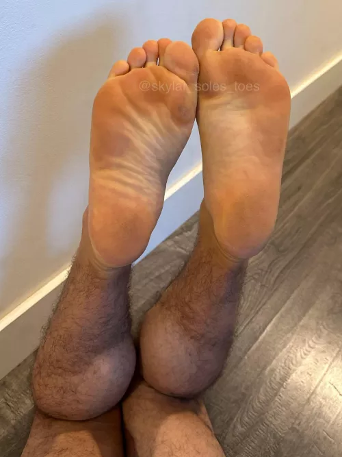 Bend down to get a taste of my soles.