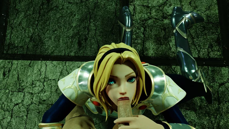 Lux on her knees (Kokoadict)