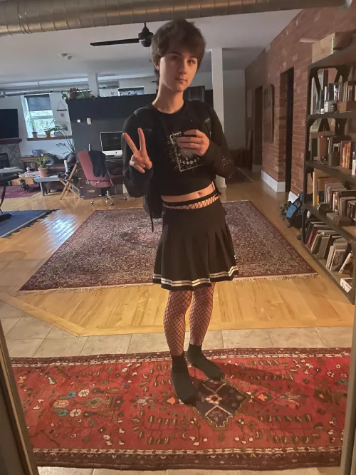 Skirt and crop top :D