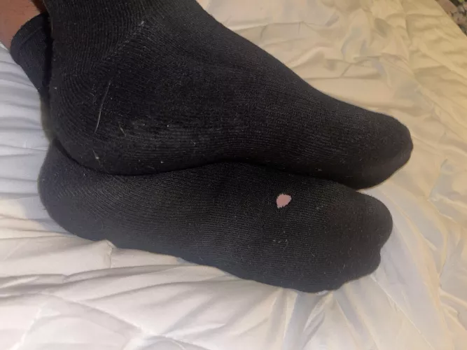 Someone need to come peel these socks off my sweaty feet. Been on them all day!