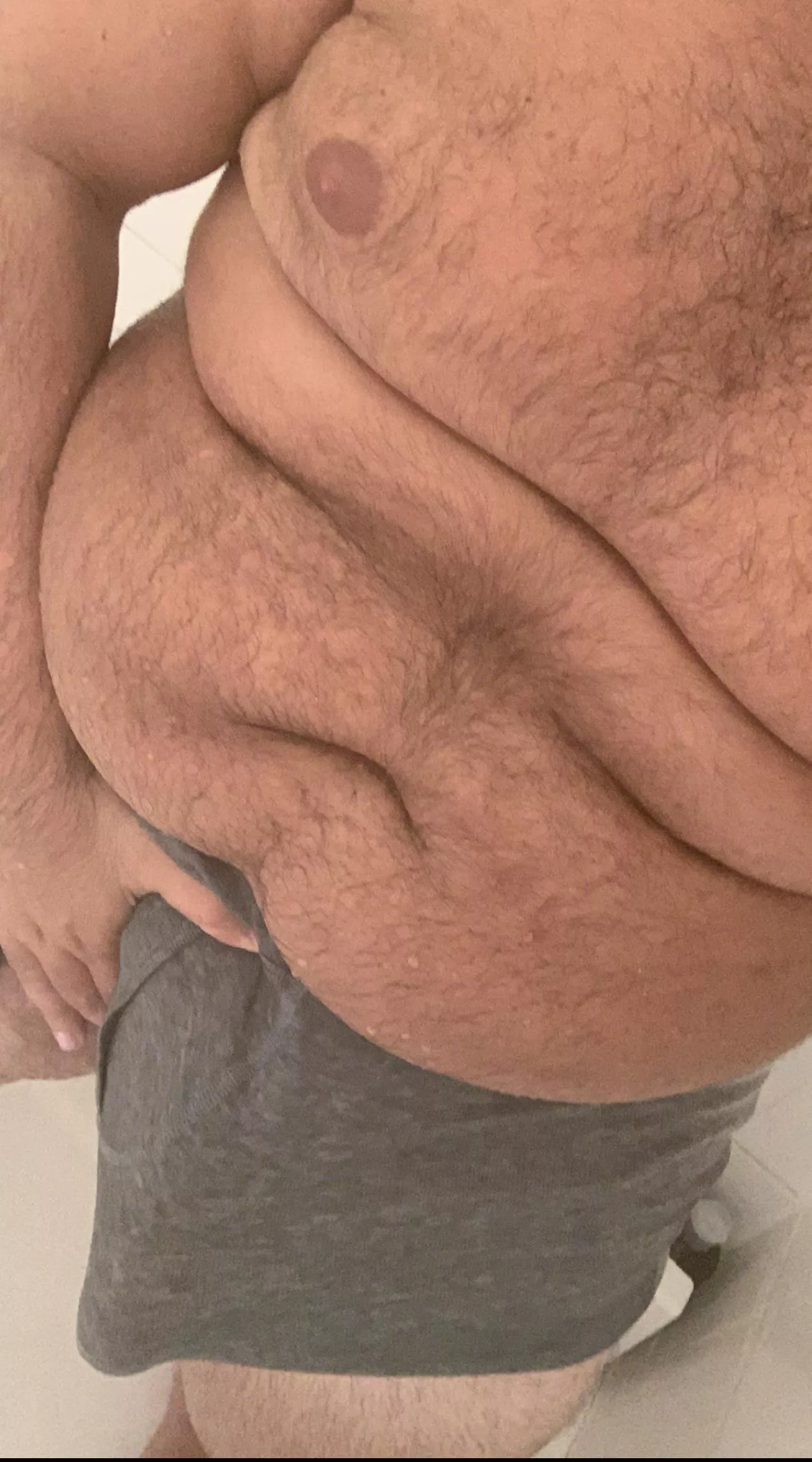 Wet grey boxers