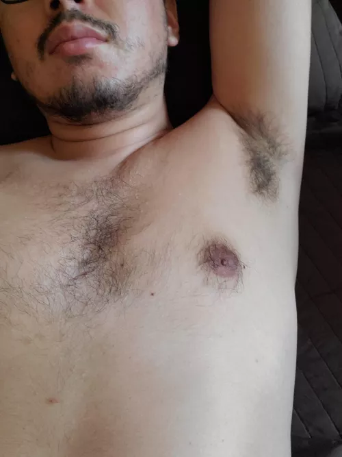 14 hour shift at the warehouse. My pits are ripe