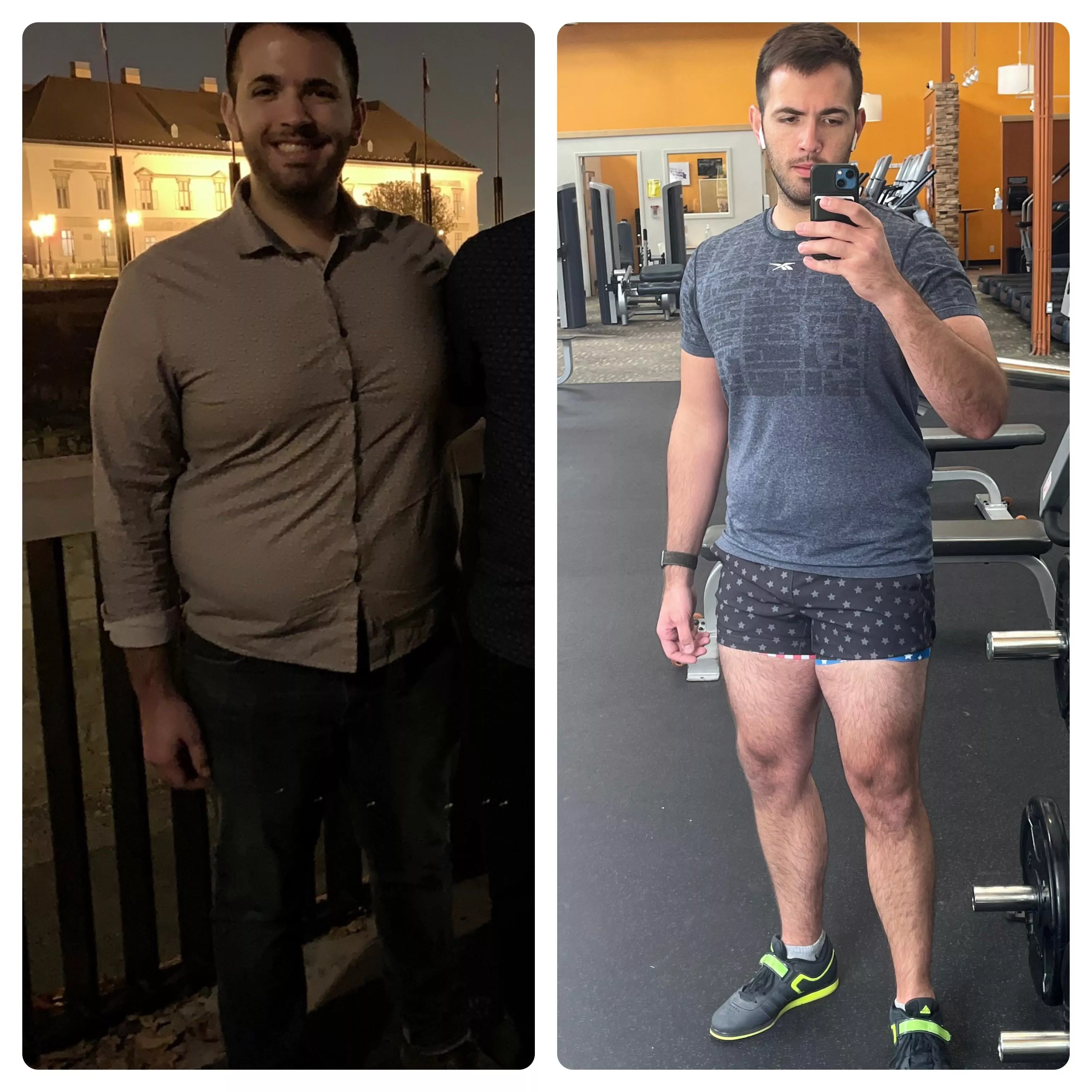 2019-2022. Lost 80 lbs of fat, gained 20 lbs of muscle. Still got work to do, but I’m proud of my progress! Keep after it bros. 2019-2022. Lost 80 lbs of fat, gained 20 lbs of muscle. Still got work to do, but I’m proud of my progress! Keep after it bros.