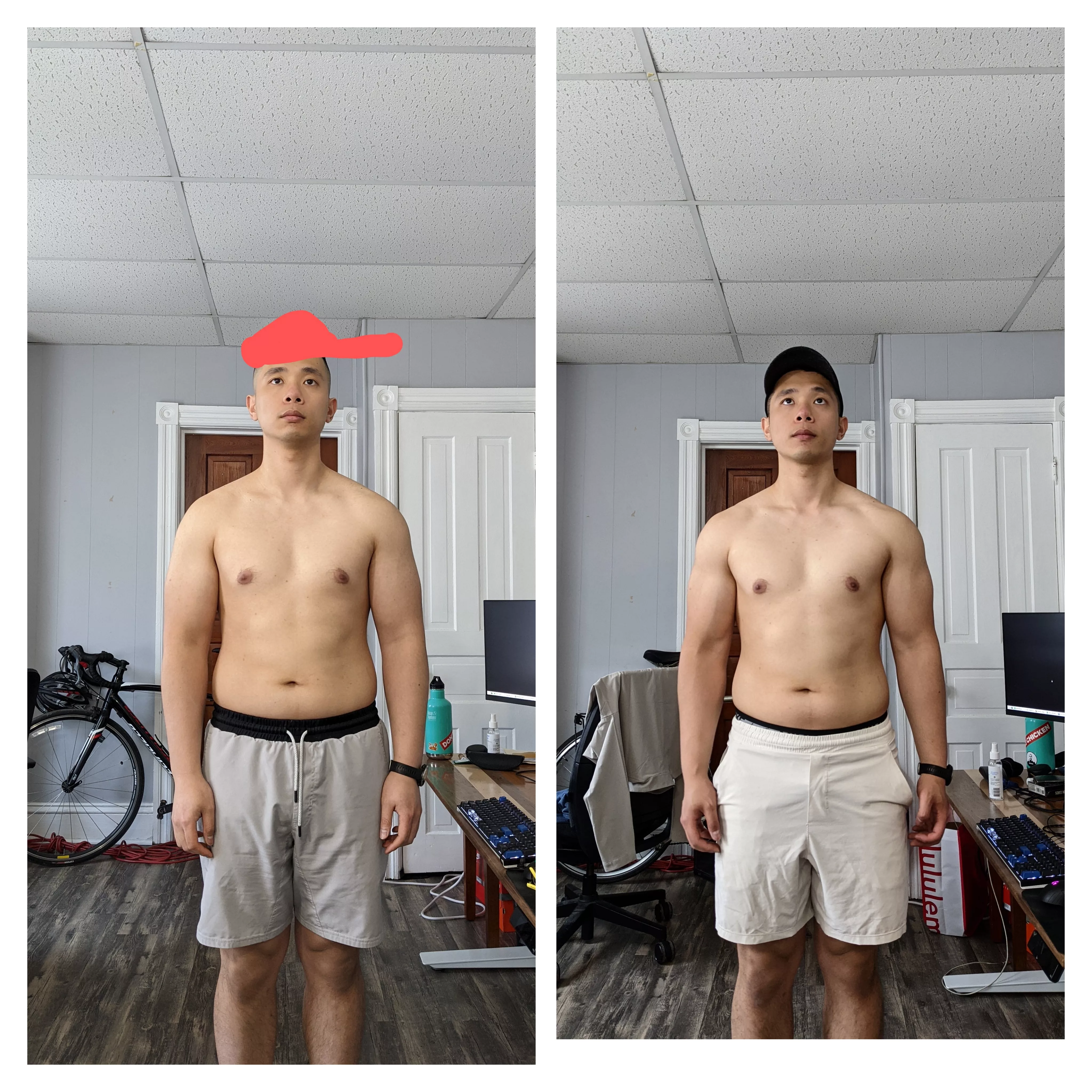 3 weeks of cutting, 5-6 more weeks to go