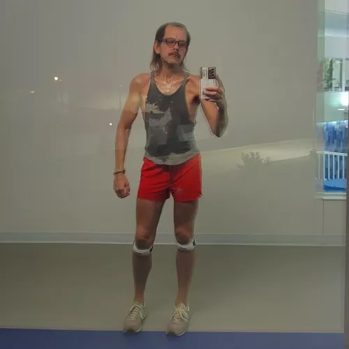 30min fast pace runner everyday. Aside from being all wet, do I look ok?