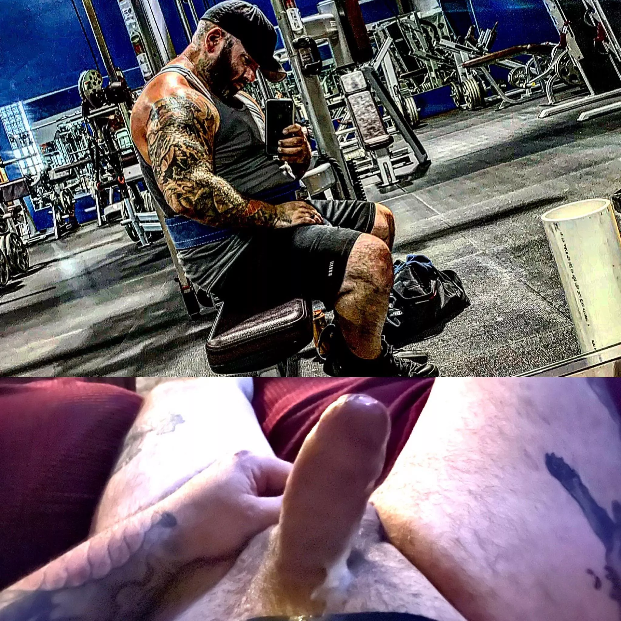(36) good morning from my cum covered cock