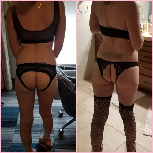 (40) mo,. Stokcings or no stockings?