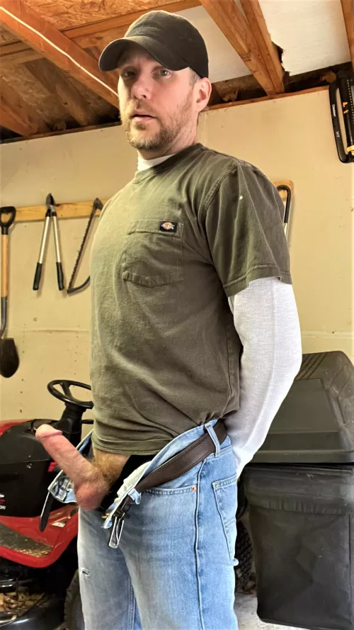 (41) I was going to clean out the garage, but something came up.