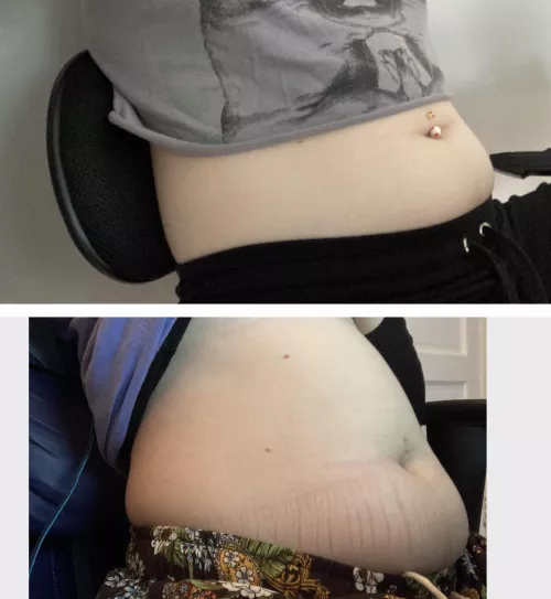 6 month difference 😅🐽 what do you guys think?