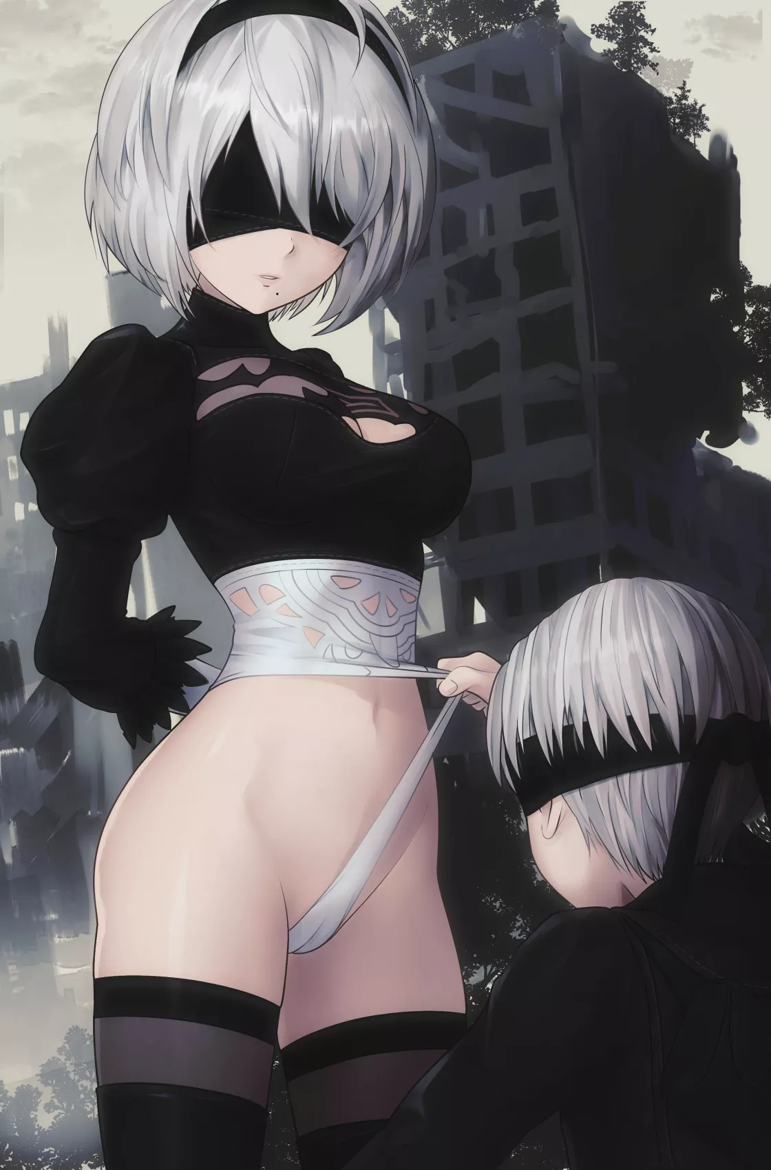 9S Accesses Confidential Information (Pasya-Pasya) [Nier]