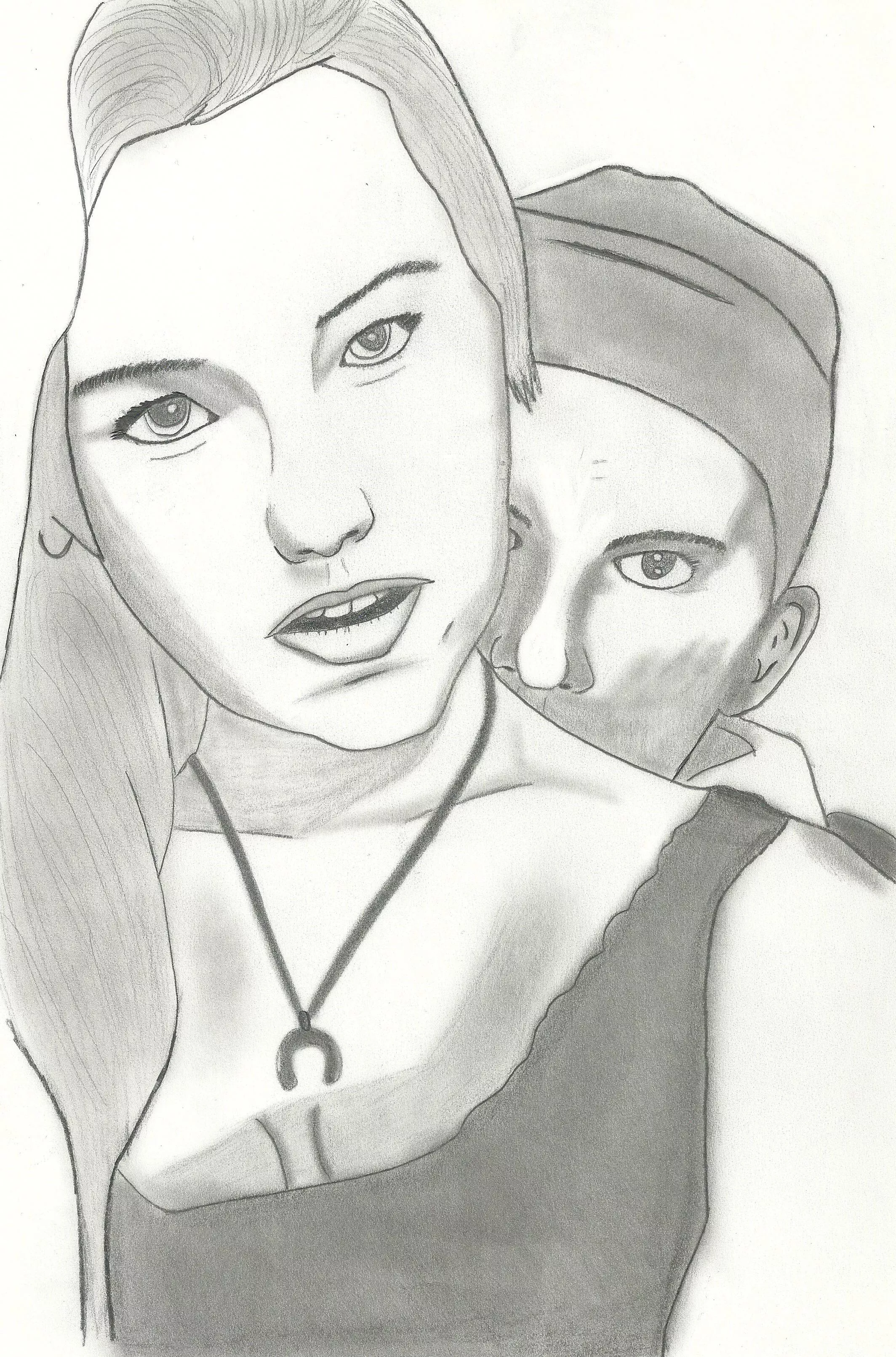 A beautiful couple asked me to sketch them.