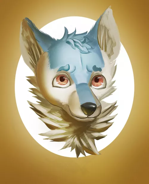 a furry icon (*￣3￣)╭