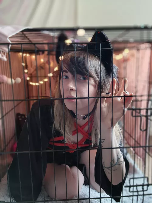 a good girl waiting for use 🐶