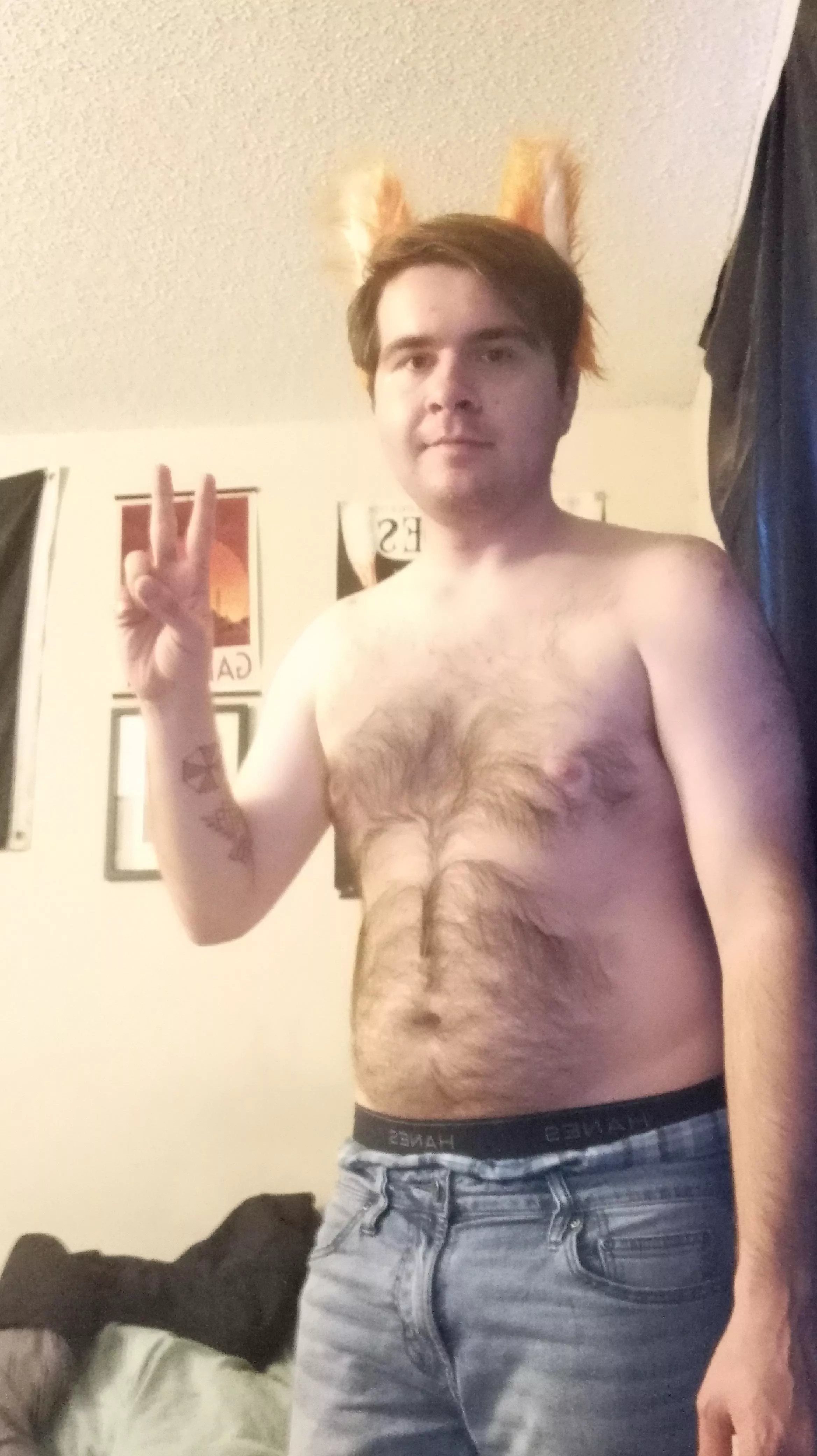 A (hopefully) cute fox boy says hi! dms open if anyone wants to chat about anything ^_^