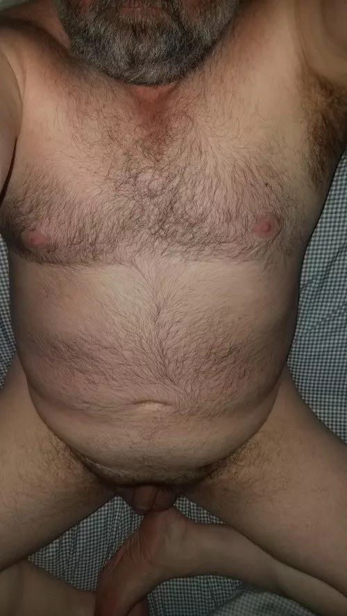 ...a little grey....whole lotta chest..