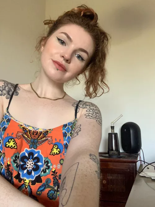 A rare SFW post, with my little V Tower in the back