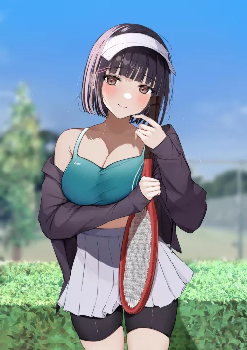 A tennis player's cute smile (Uiri) [Original]