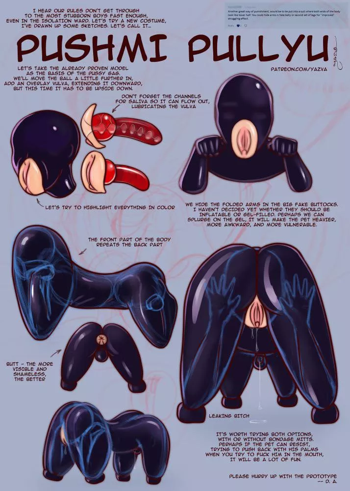 A unique latex doll (yazva)