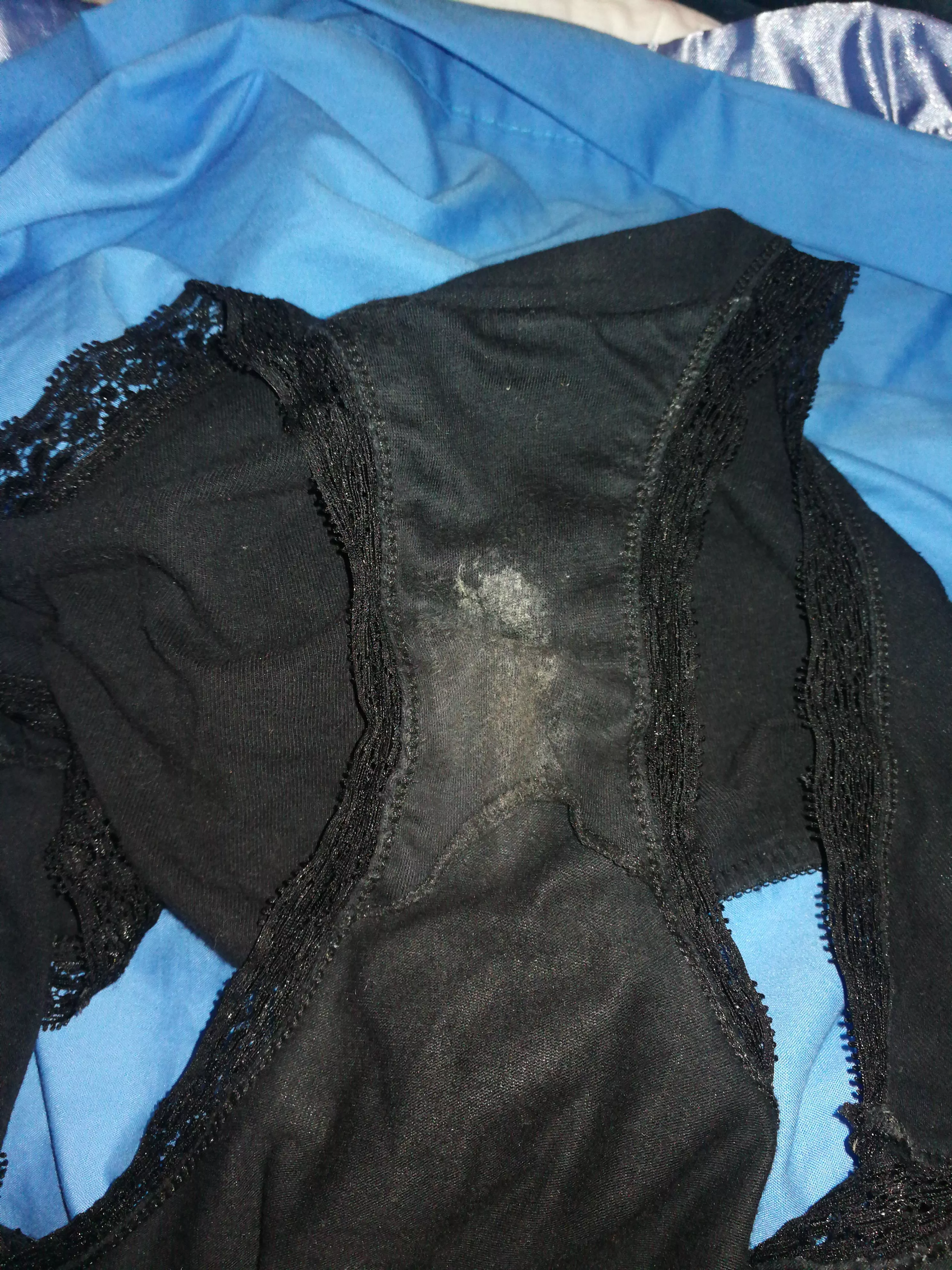about to use the wife's panties