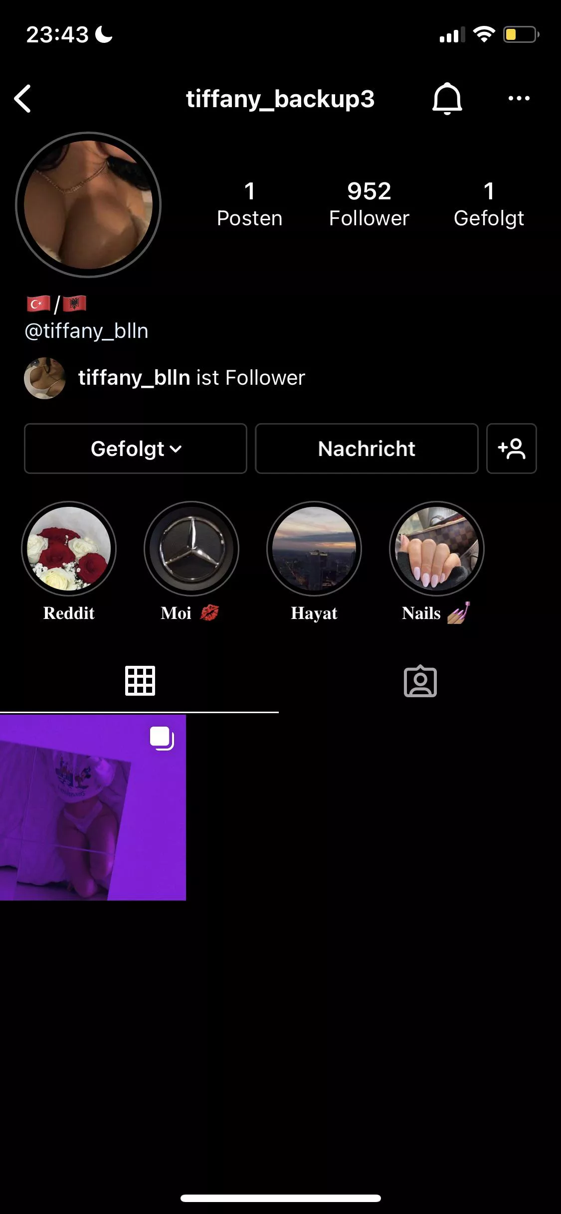 Added sie Insta🥵