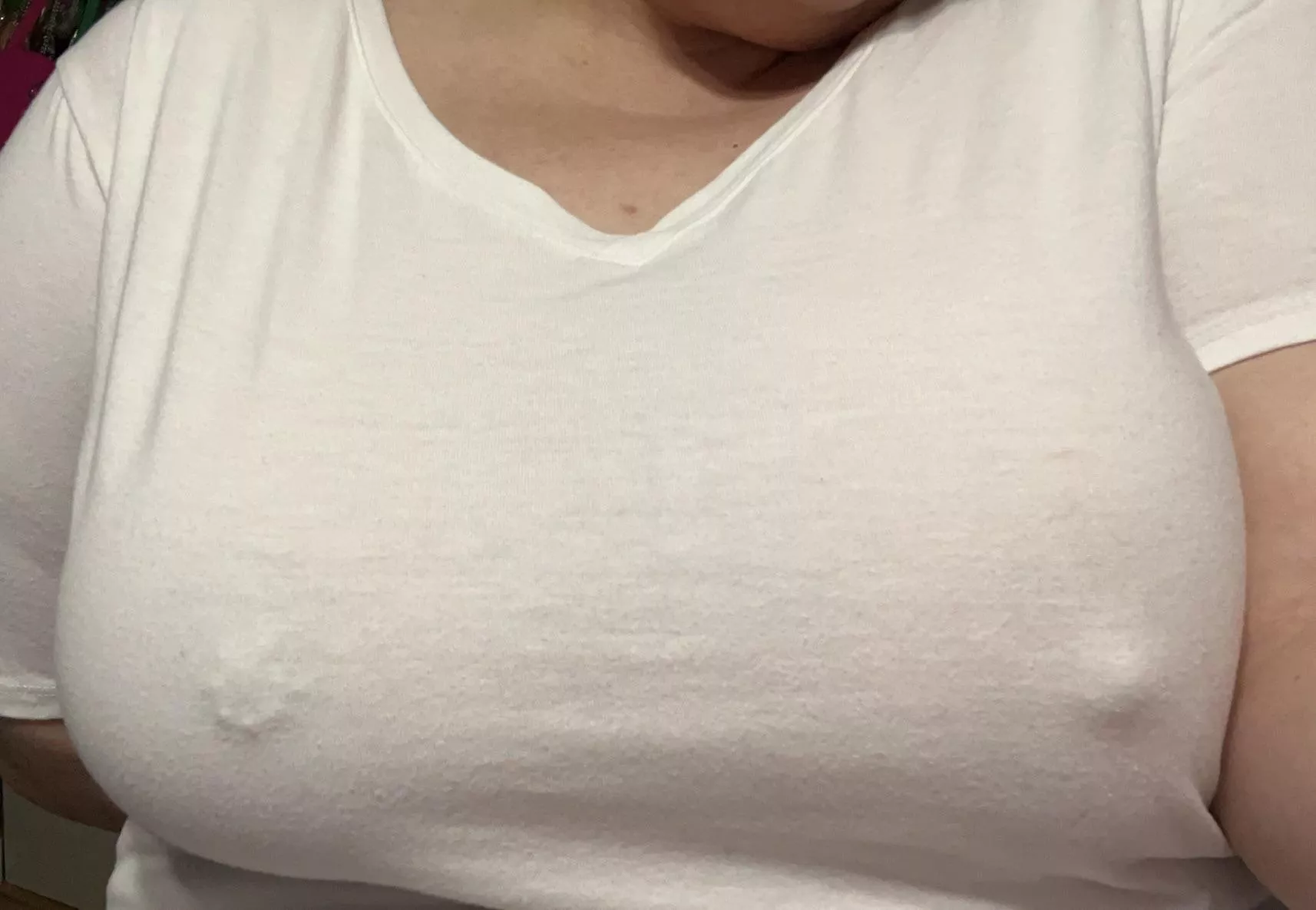 Afraid to go out with no bra 🥲
