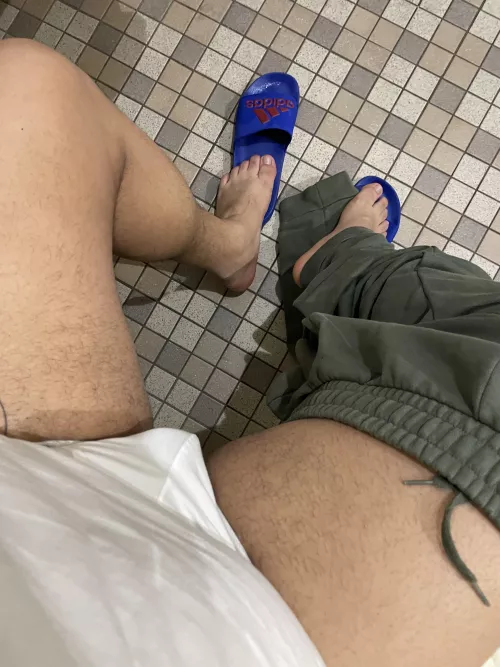 After my work out in the locker room