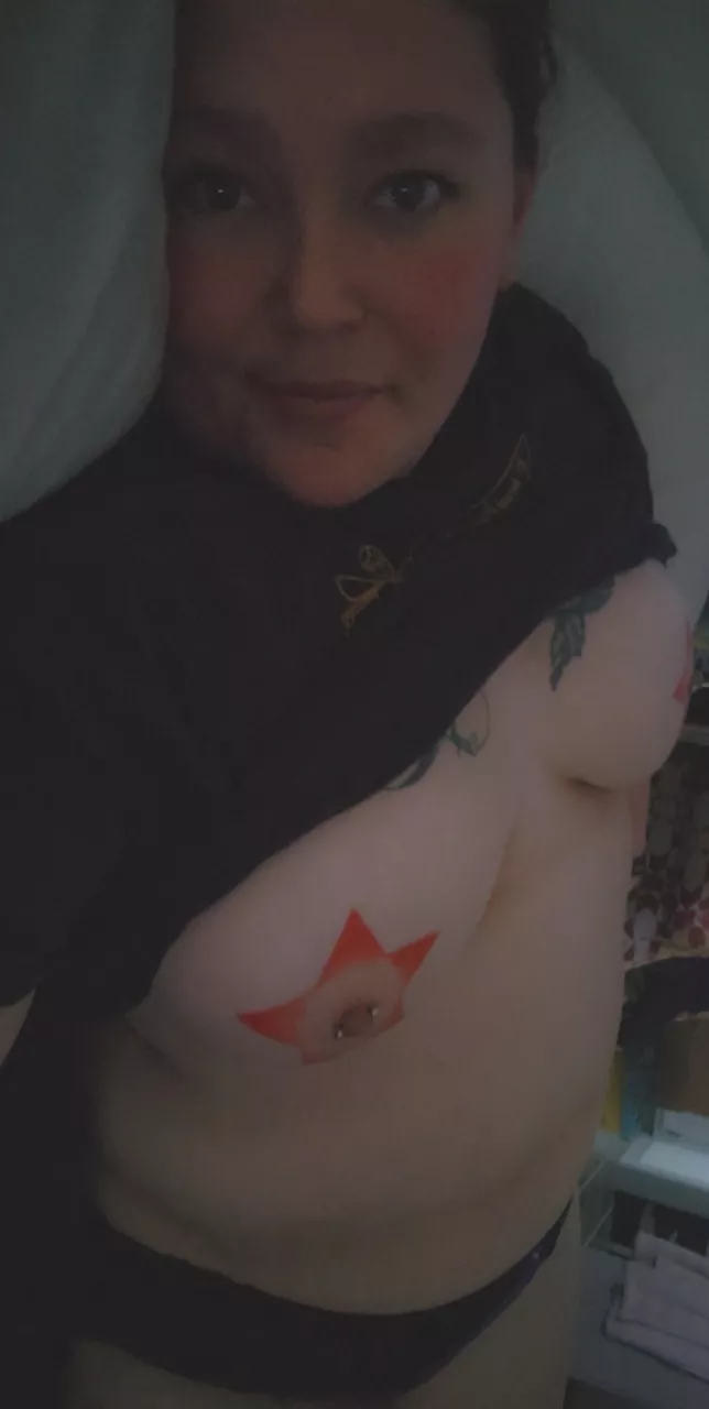 all comfy in bed