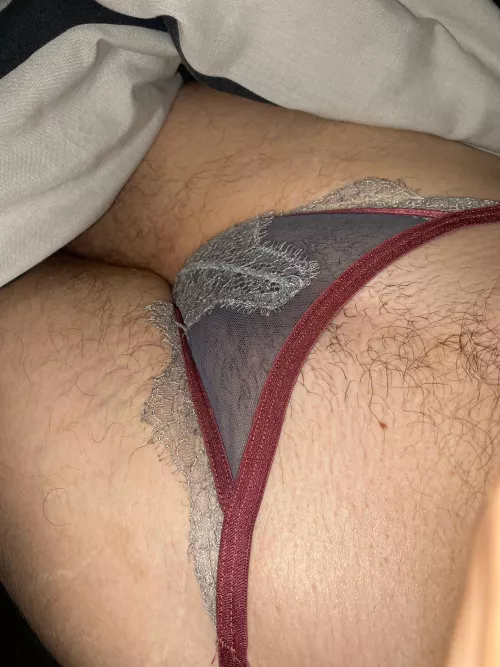 All tucked into my step sisters panties 🤫