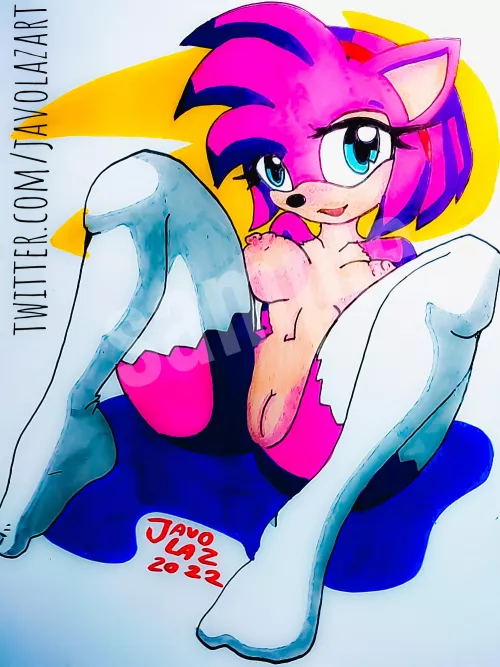 Amy Rose full nude (Artist: Javo-Laz)