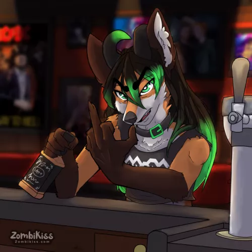 Angry fox Commission [Artist: Zombikiss]