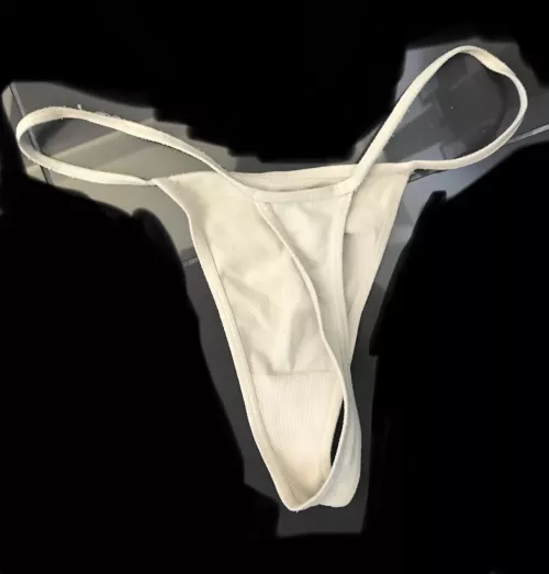 Another of my mom’s thongs, who would like to to jerk off with it?