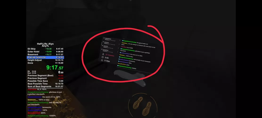 Anyone know what this program is called? I'm trying to stream in VR but not having chat is annoying.