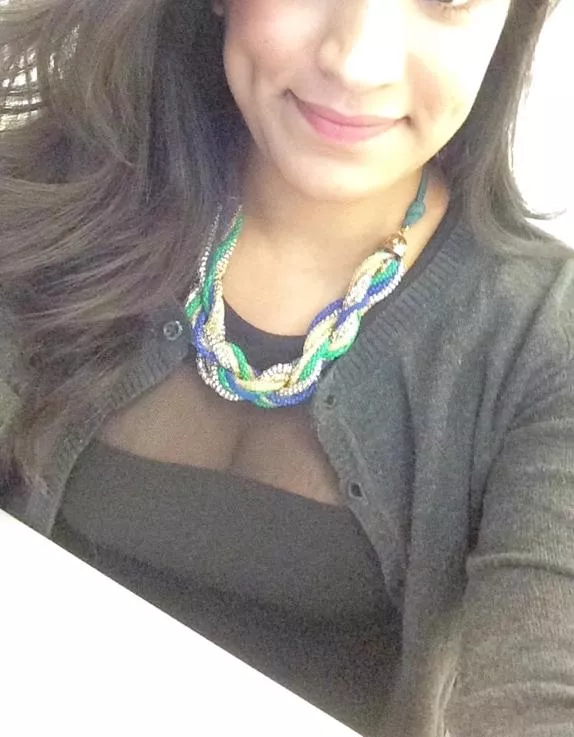 Asked her to show a little cleavage at work, this is what she sent.