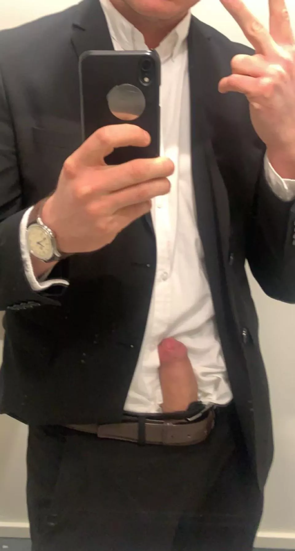 At the bathroom