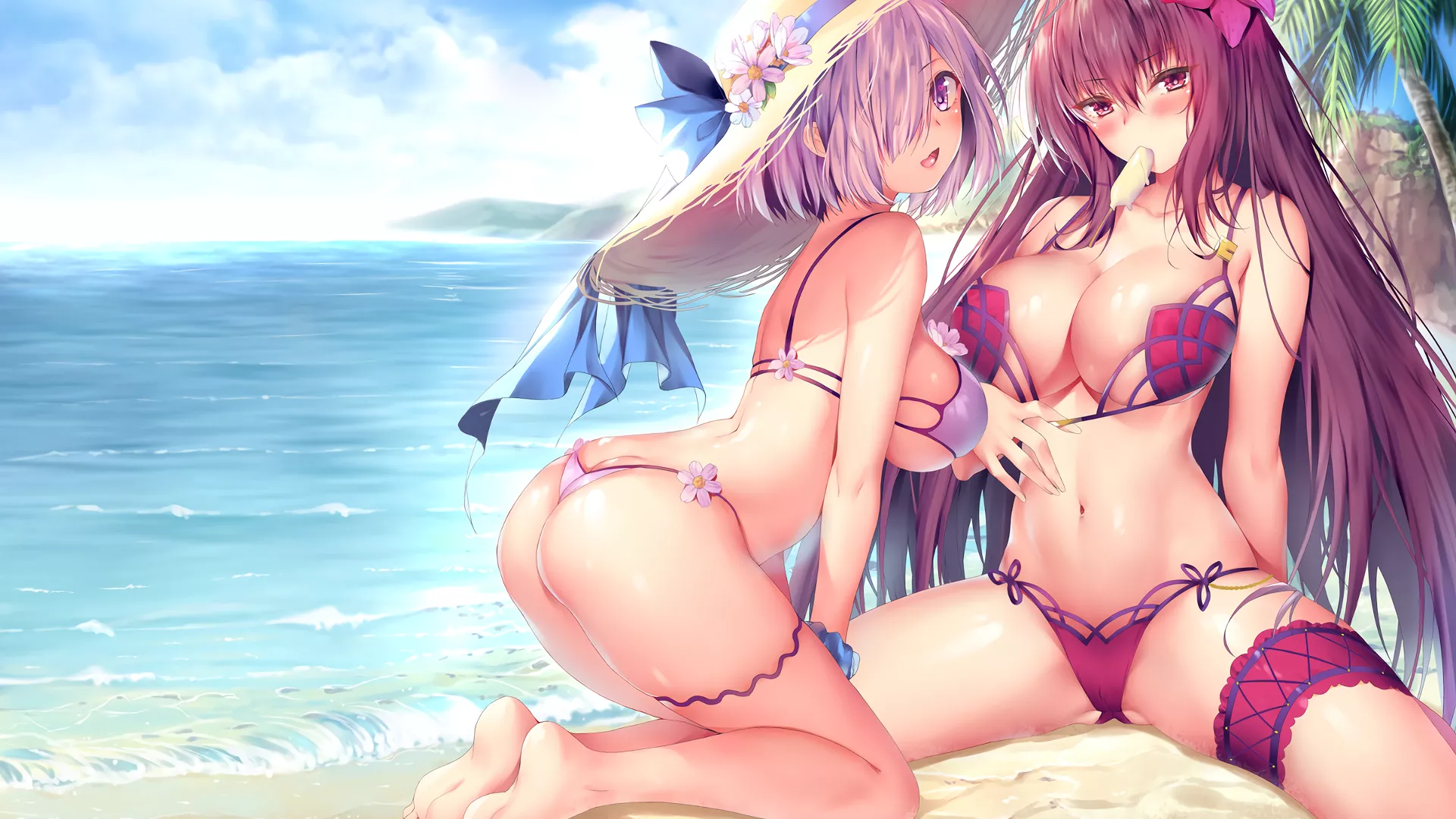 At the beach