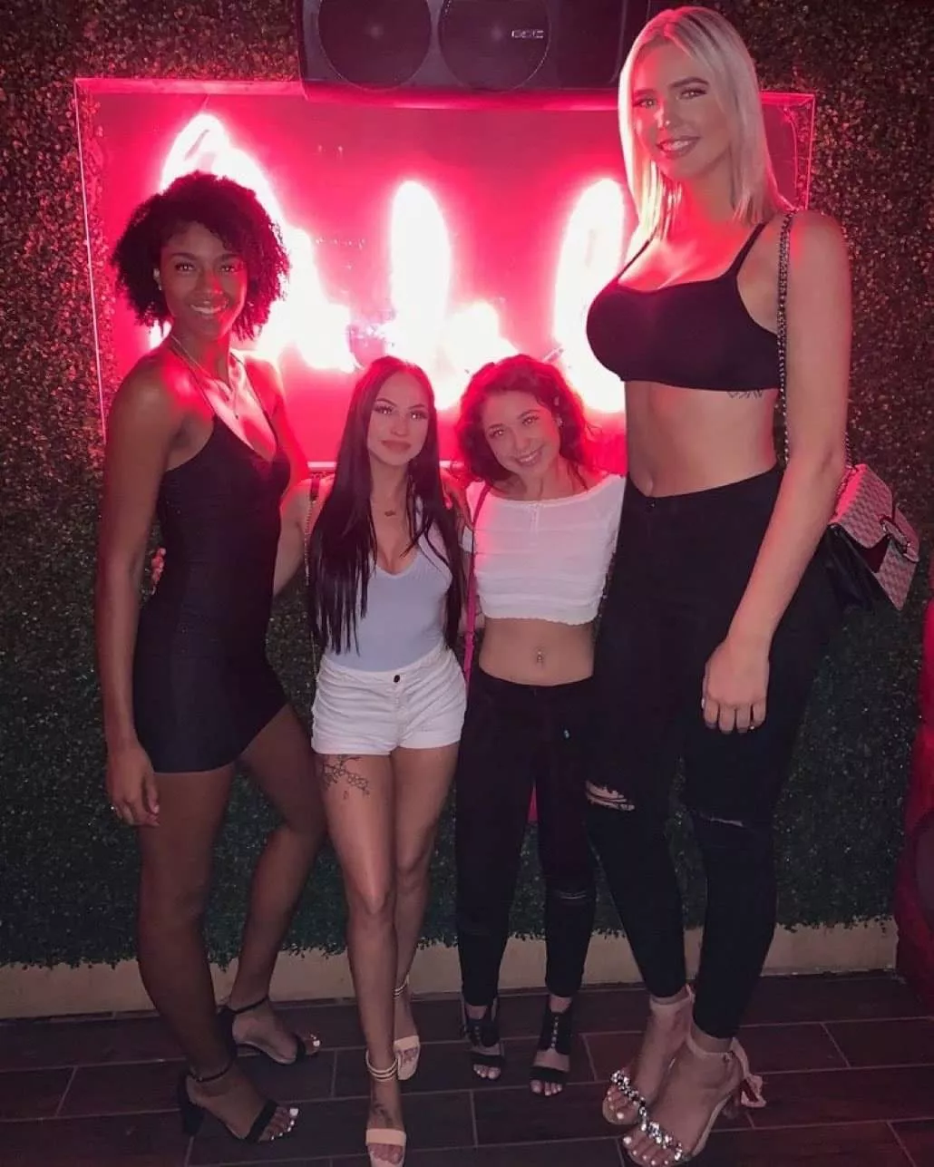 At the club