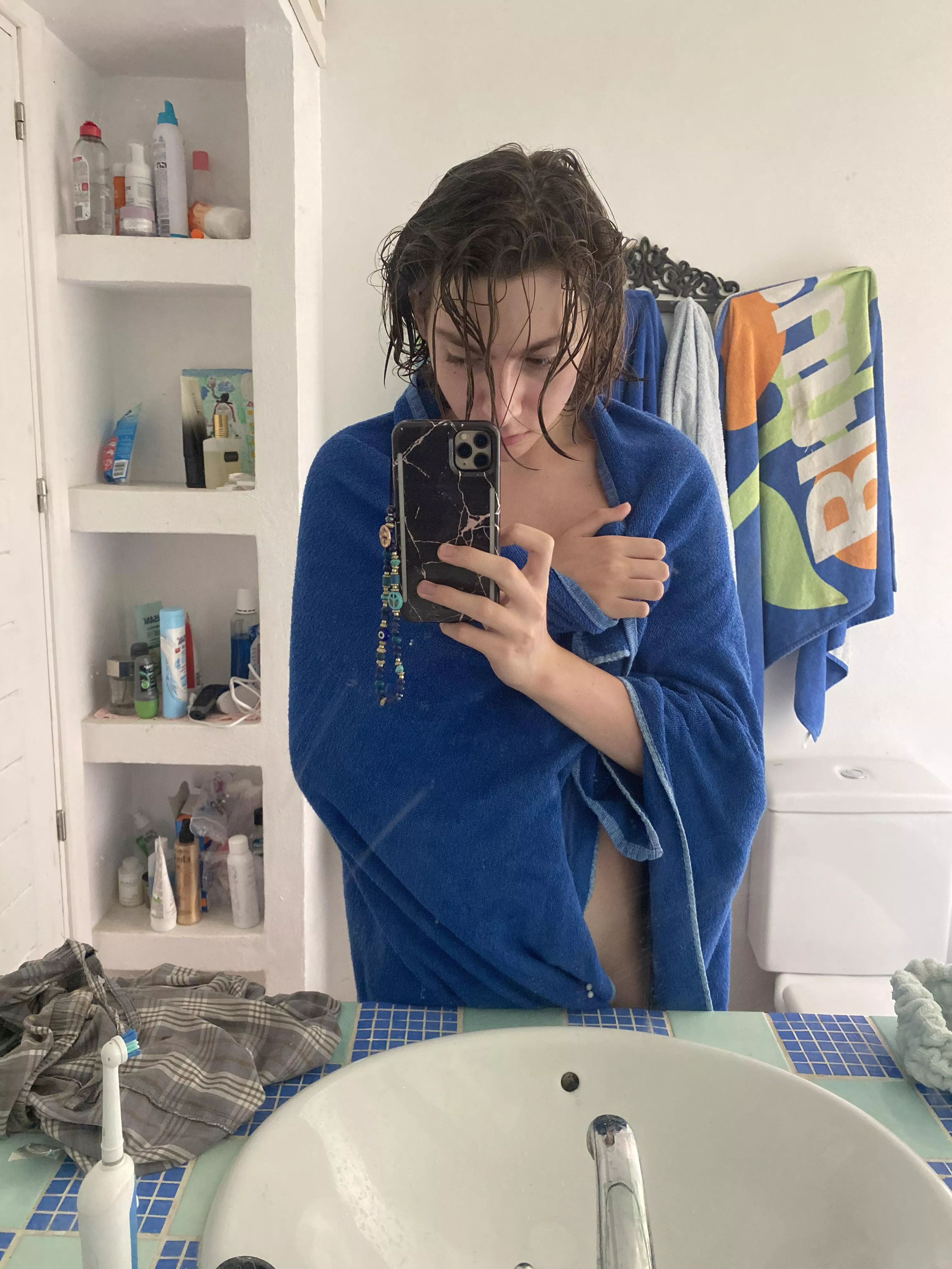 Babyboy fresh out of the shower 😋