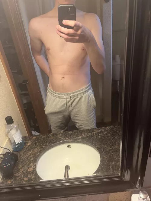 Barely fits in my shorts 😂. I hate getting hard in public