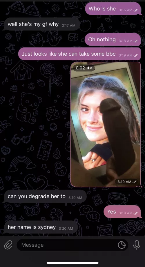 BBC degrading and cumming on your gfs. Telegram only. Mpluz.