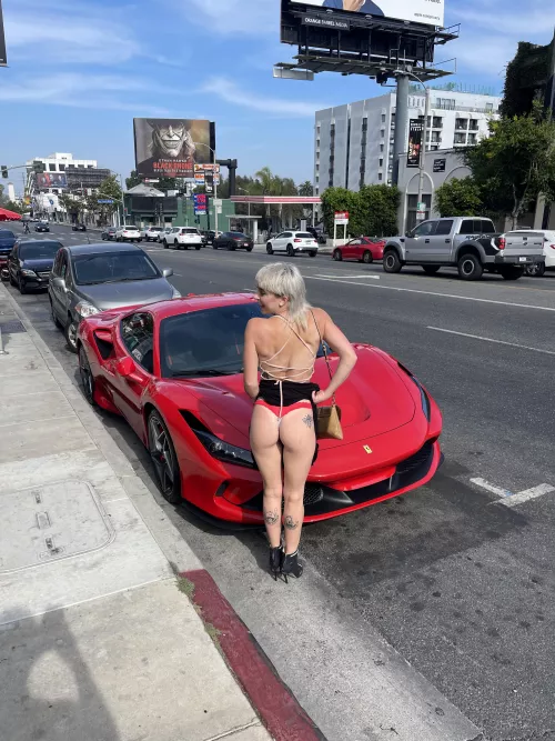 Be honest! which do you like more: the car, or my ass?