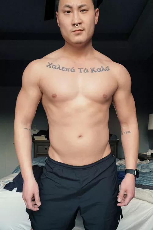 been feeling more confident about my gym progress recently. trying to get ready for speedo season 😮‍💨