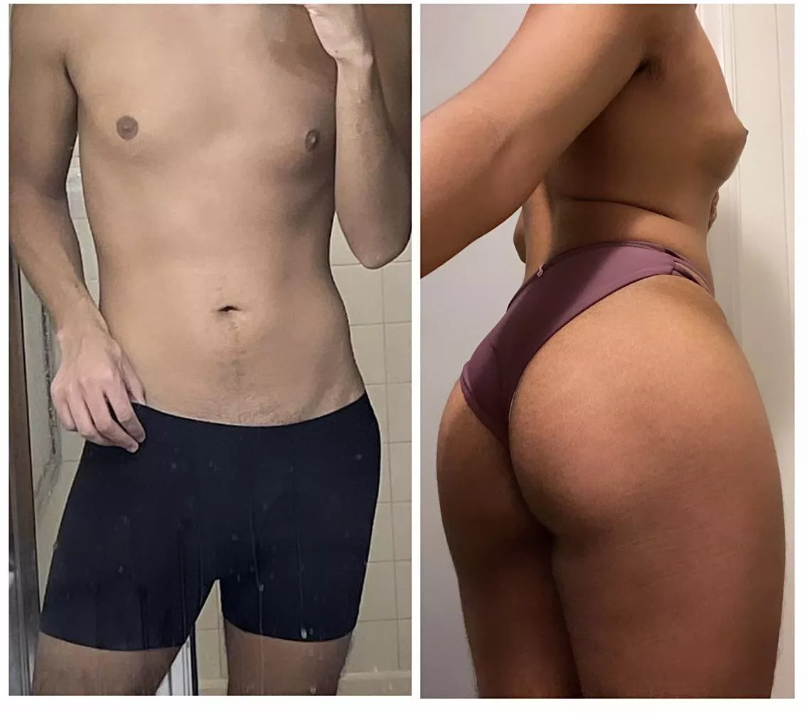 Before and after getting a pair 🙈
