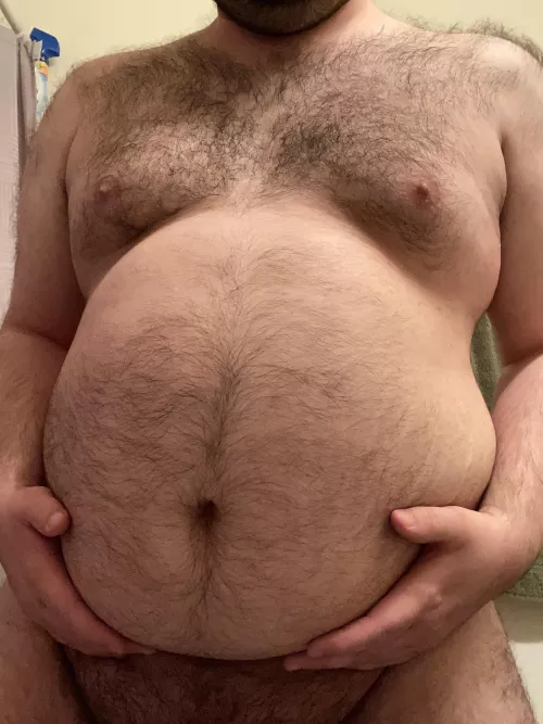 Belly rubs will help me grow, so don’t stop touching me