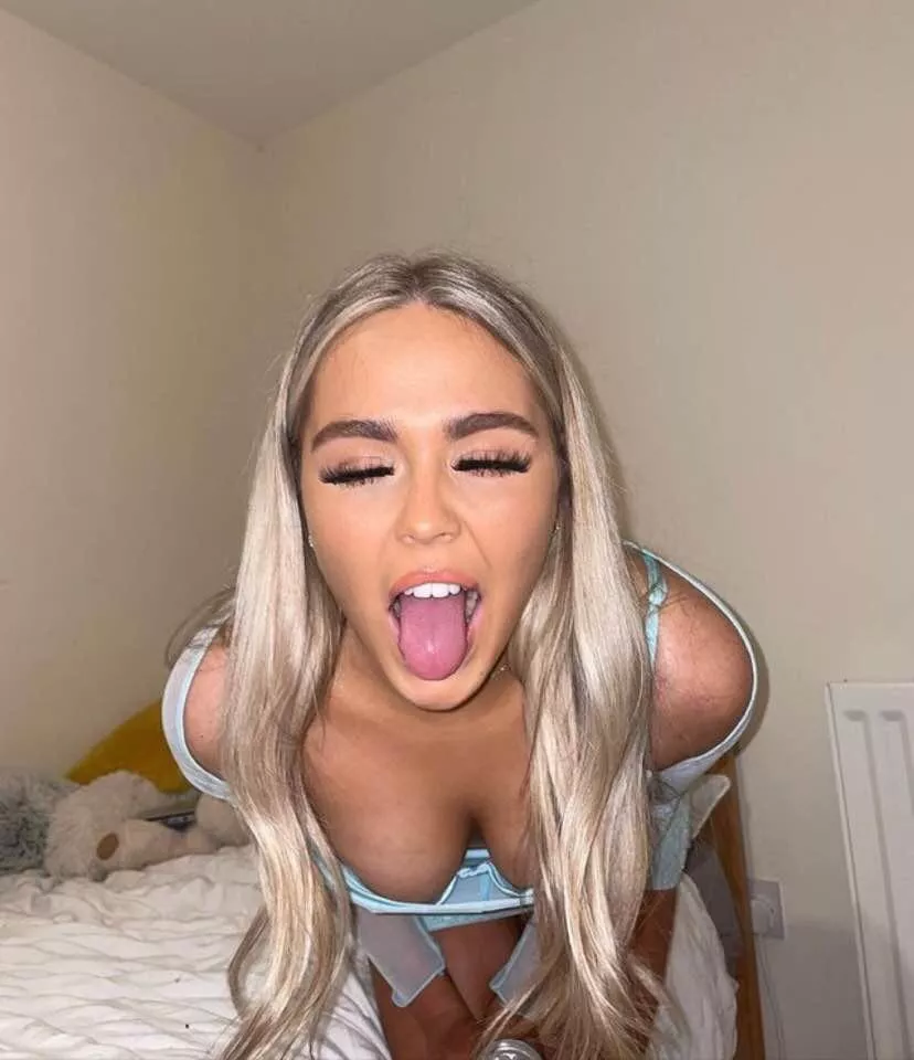 Bent over open wide
