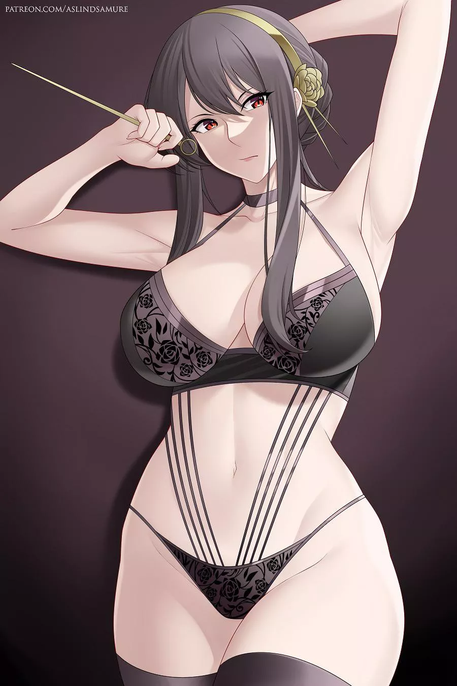 Black Lingerie Yor Forger (Aslind Samure)